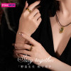 Black Gold Ring Iris Totem Electric Black Gold Mystery Ring 5D Hard Gold Couple Ring Light Luxury