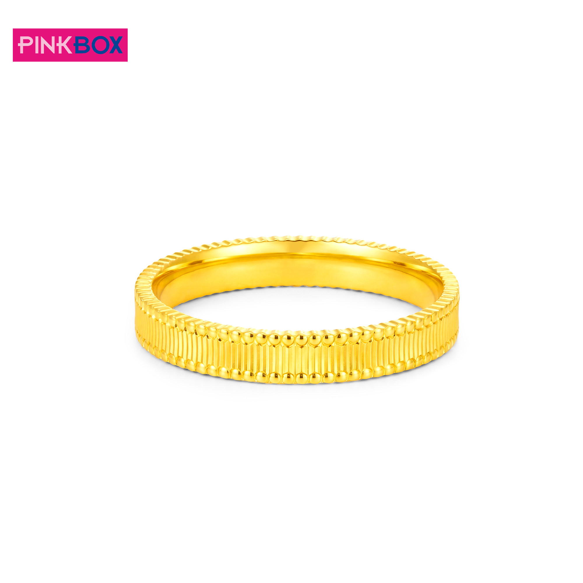 Jewelry striped corrugated ring plain ring stacked daily pure gold gold ring new product for women