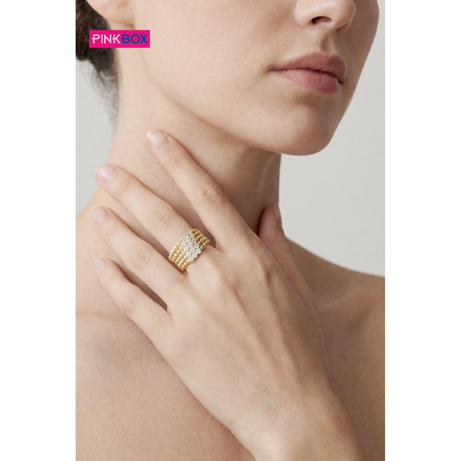 PINKBOX silver ring luxury New Year gift