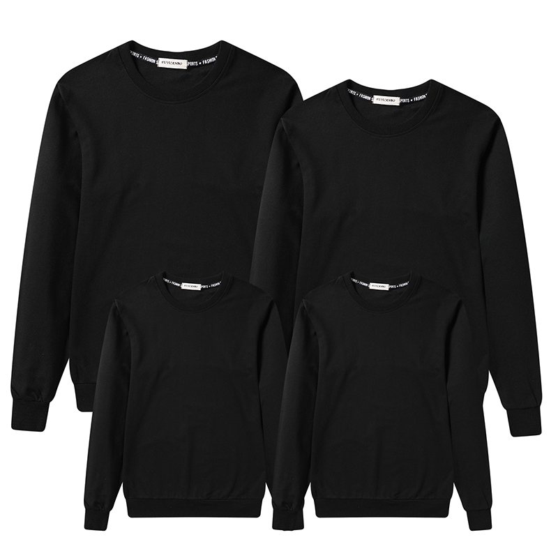 logo DIY 亲子装春秋装薄款纯色卫衣幼儿园活动 班服定制同学聚会印 logo DIY 亲子装春秋装薄款纯色卫衣幼儿园活动 班服定制同学聚会印
