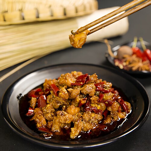 美食作家王刚四川自贡特色冷吃兔丁256g真空休闲零食小吃包邮 - 图0