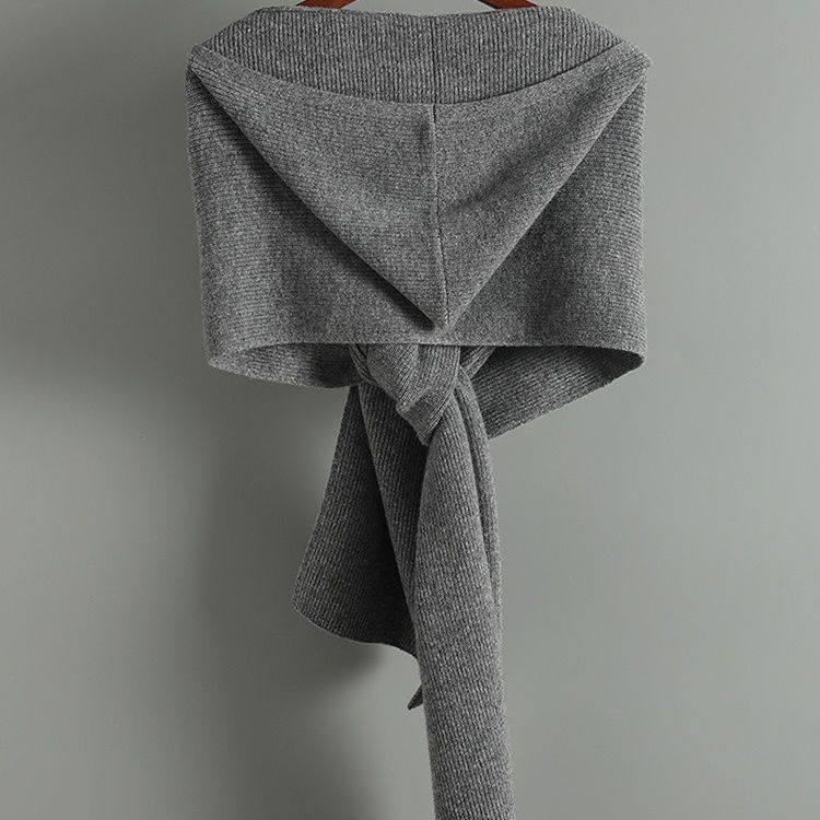 秋冬100%纯羊毛帽子围脖一体女针织假领子保暖护耳连帽假衣领披肩,淘宝优惠券,粉丝福利购,淘宝优惠卷