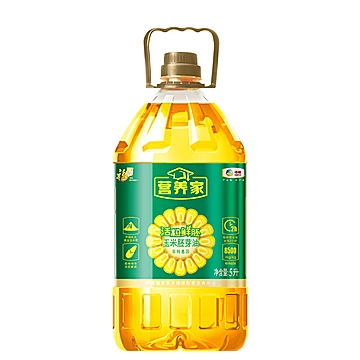 中粮福临门营养家玉米油胚芽油5L桶