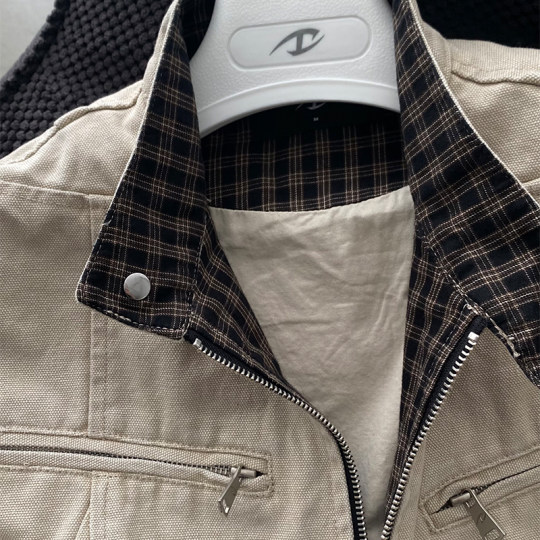 CATSSTAC 重工哈灵顿夹克二代cleanfit重磅帆布休闲立领外套男