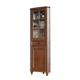 Pure solid wood glass door storage cabinet American wine cabinet corner cabinet triangle cabinet corner storage cabinet