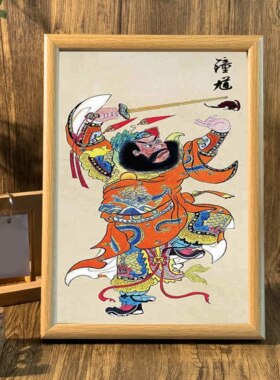 玄关镇宅摆台壁画门神装饰画