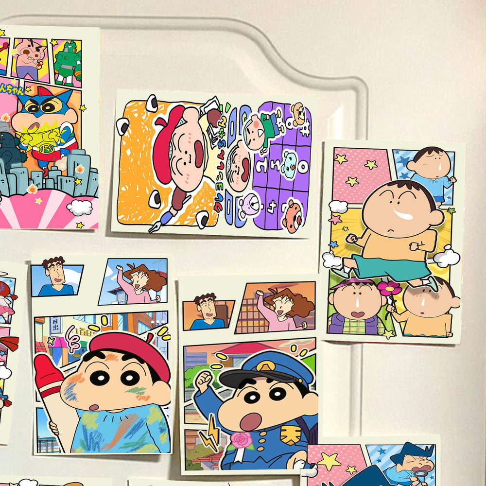 蜡笔小新油画笔拍照背景墙面装饰海报房间装饰宿舍墙面卡通海报潮,淘宝优惠券,粉丝福利购,淘宝优惠卷