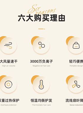 吹风机于映趣适用离子吹风机调节