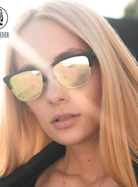 skullrider西班牙偏光太阳镜女潮圆脸防紫外线个性女士眼镜墨镜