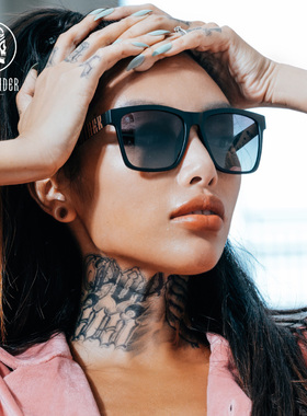 skullrider西班牙太阳眼镜女夏季款大框偏光近视防紫外线防晒墨镜