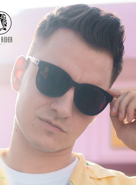 西班牙skullrider墨镜女潮偏光太阳镜复古网红大框防紫外线眼镜