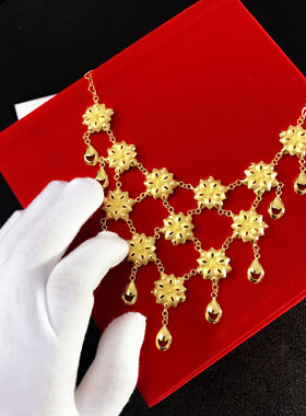 新款时尚镀黄金新娘花大气花朵