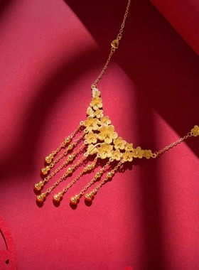 结婚假三金首饰葫芦生花五金套装