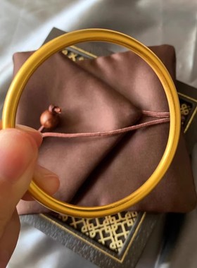 古法传承镀金百搭光面手镯