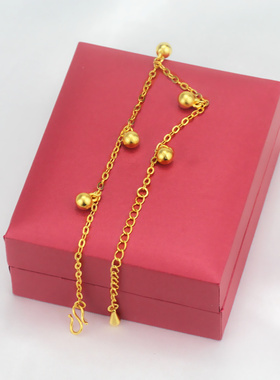 镀金爱心手链送女友礼物