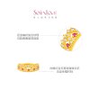Chow Tai Fook SOINLOVE Muse Series Crown Gold Diamond Ruby Ring VRV1652