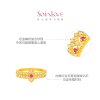 Chow Tai Fook SOINLOVE Muse series gold diamond and ruby ​​ring VRV1812
