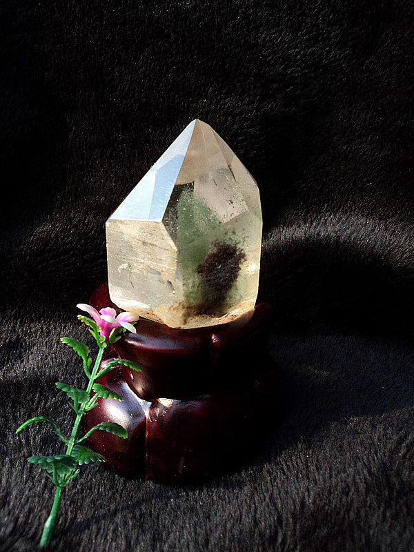 晶山角天然绿幽灵千层山金字塔水晶柱120×50mm净高95mm,淘宝优惠券,粉丝福利购,淘宝优惠卷