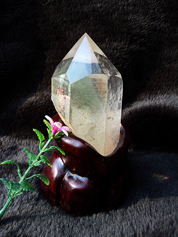 晶山角天然绿幽灵千层山金字塔水晶柱120×50mm净高95mm,淘宝优惠券,粉丝福利购,淘宝优惠卷