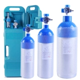 Кислородное цилиндр алюминиевый сплав Медицинский портативный небольшой резервуар для спасения аварийного рюкзака на открытом воздухе для гипоксии для кислорода для поглощения кислорода самостоятельно