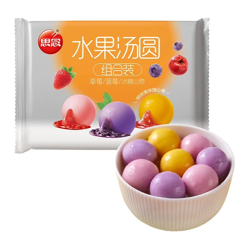 思念水果汤圆组合装草莓蓝莓冰糖山楂味汤圆软糯香甜三种口味360g,淘宝优惠券,粉丝福利购,淘宝优惠卷