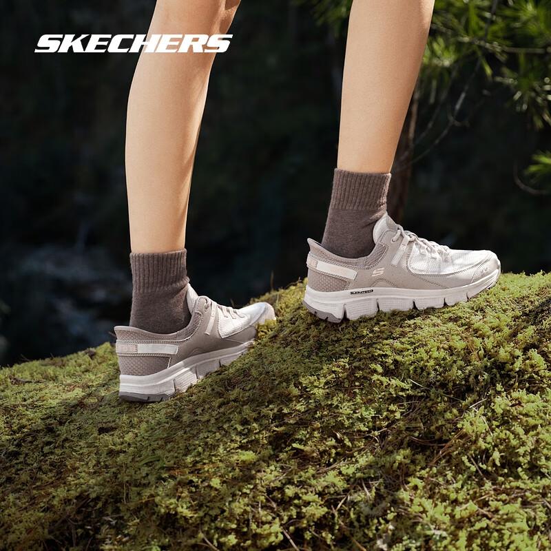 斯凯奇女鞋漫野|户外鞋闪穿鞋秋季新款支撑城市徒步鞋轻量运动鞋