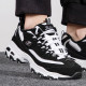 Skechers official website women's shoes 2025 new casual cotton shoes thick-soled classic panda shoes plus velvet dad shoes sneakers