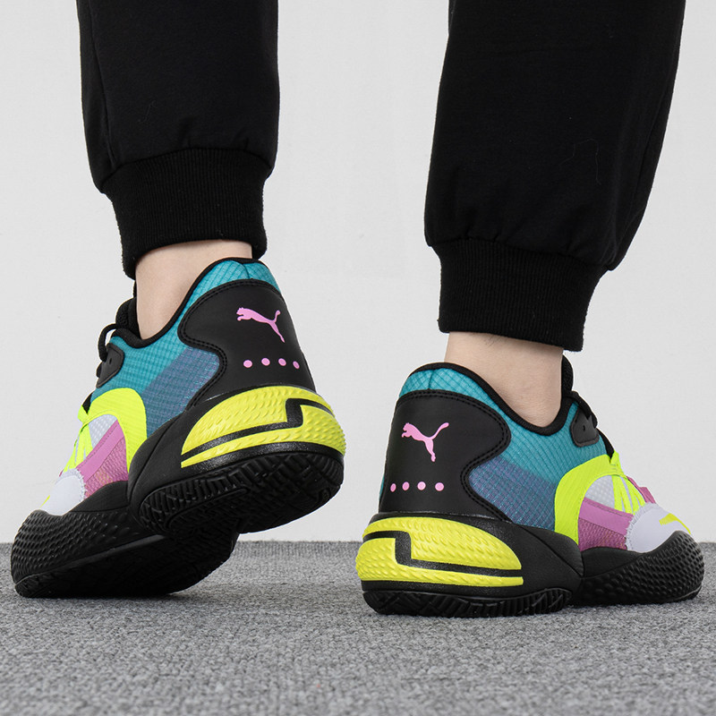 Puma彪马篮球鞋男鞋官方旗舰2024新款撞色缓震休闲运动鞋376877_虎窝淘