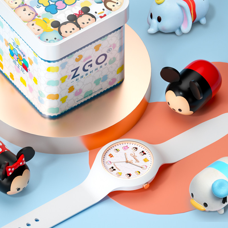 迪士尼女联名简约气质米奇电子表 幻速国产腕表