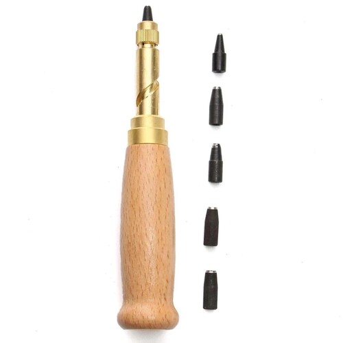 手工剪纸自动打孔器中国风窗花刻画升级版专用工具套装皮质皮带冲 - 图3