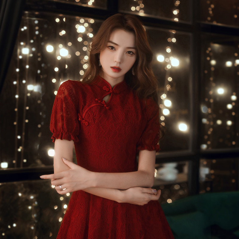 新娘平时可穿2020新款秋季敬酒服 千蒂缇礼服/晚装