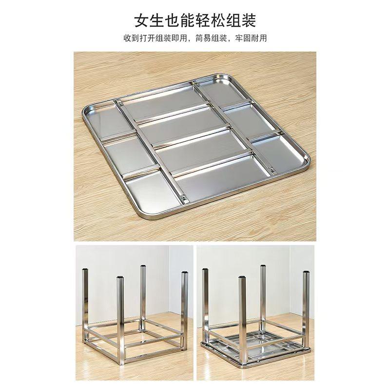 SUS201家用不锈钢烤火桌折叠组装桌冬季新款加厚正方形取暖小架子,淘宝优惠券,粉丝福利购,淘宝优惠卷