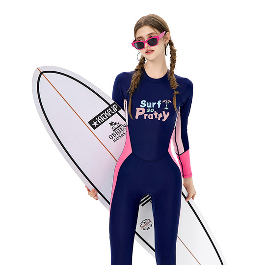 2025 new one-piece swimsuit women's summer long-sleeved trousers