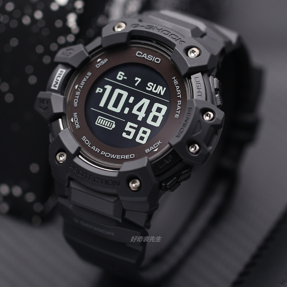 卡西欧G-SHOCK大表盘心率GPS蓝牙运动手表男GBD-H1000-1/4/8/1A7-图1