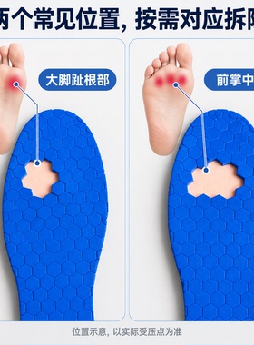 前掌跖骨垫前脚掌减压鞋垫拓骨