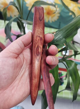 海南黄花梨材料现货两个牡丹花和莲藕盘发簪子汉服旗袍纯手工制作