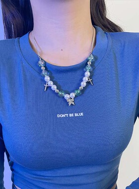 ins冷淡风轻奢蝴蝶2021新款项链