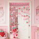 Pinkberry bow no punch room bedroom partition curtain fabric hanging curtain toy doll curtain half curtain home no punch installation