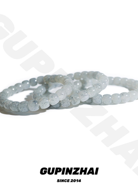 和田玉青花直切手串精品