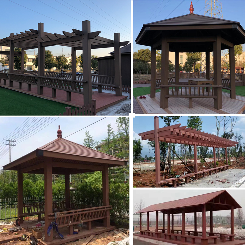 塑木板方通立柱塑木实心条龙骨装饰板木塑薄板围栏板长城板栅栏板 - 图1