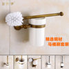 European ceramic black antique copper toilet toilet brush