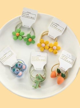 3*8cm韩版儿童白色简约烫金发圈卡纸diy包装材料可发饰品对折卡片