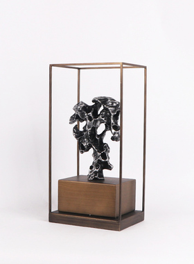 禅意太湖石雕塑桌面摆件