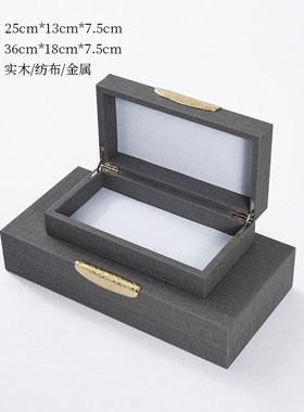 新中式风样板房间卧室软装饰品