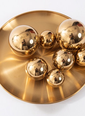 简约不锈钢金属圆球装饰品