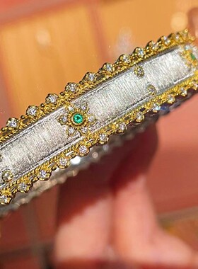 拉丝太阳花金祖母S925纯银