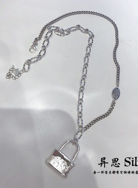 韩国东大门时尚风质感拼接短项链