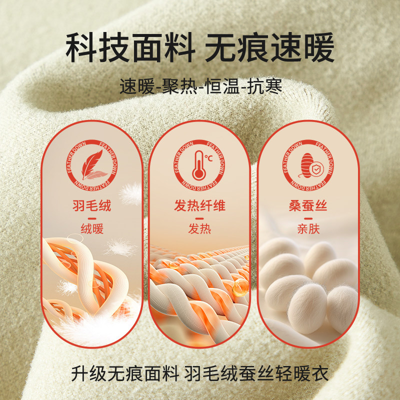 大嘴猴秋裤男士保暖裤加绒加厚棉毛裤打底裤衬裤女士发热线裤冬季