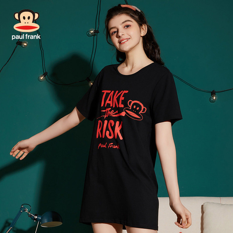 大嘴猴睡裙女士可爱2021纯棉睡衣 paulfrank内衣睡裙