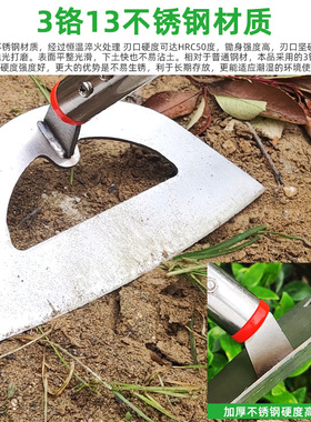 锄头种菜家用除草工具锄草神器开沟挖地全钢农具农用大全松土翻地